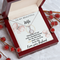 Gift for Wife From Husband - To My Beautiful Wife - Love From Your Husband - Golden colour Neckless for Beloved wife - Anniversary Gift For Wife from Husband - Gold Woman Name Jewelry - Gift For My Wife