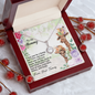 To My Mommy From Your Tummy Ryan Giraffe - To My Mom Necklace - Mother's Day Gift - Love Message Gift for Mother - Love Knot for mom