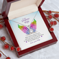 To my Gorgeous Wife PRIDE - Love Your Husband - Butterfly Design Gift card - Gift for wife - Diamond for Wife - To My Beautiful Wife Necklace Boxed Jewellery