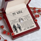 Romantic Wife Gift- Wife Birthday Surprise - Golden Colour Neckless for Beloved Wife - Shieldmaiden Necklace for Your Wife - Gold Woman Name Jewelry - Personalized Anniversary Gift for Wife - Best Partner Gift Necklace