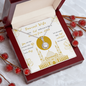 Beautiful Eid Gift for Wife - Dearest Wife, Friendship Necklaces, Romantic Neckless for wife, Valentine Neckless for wife, Love design Neckless for wife, Best Gift for Eid 2025, Diamond Neckless for wife