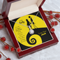 Jack & Sally - The Love Knot Necklace - To My Sally - Silver  colour Neckless for Beloved wife - To My Soulmate Necklace For Women -  Necklace For Wife From Husband - Gift For My Wife - Romantic Wife Gift - Wife Birthday Surprise