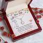 Dear Wife Happy Anniversary - Double Hearts - Love Your Husband, Anniversary Gift For Wife from Husband, Wife Gift, Wife Necklace, To My Wife Necklace With Message Card,Cute  Anniversary Gift for Wifey