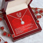 To My Lovely Wife -- To My Wife Necklace With Message Card - Anniversary Gift For Wife - Heart  message card for wife -  Forever Love Necklace - Love Your Husband