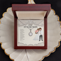 To My Wife Necklace - Romantic Gift for Wife - White Gold Pendant - Couple Gift - Necklace for wife Newly married couple - Customize Couple Necklace