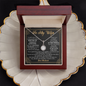 To My Wife Loving Your Husband - To My Beautiful Wife Necklace Boxed Jewellery - Anniversary Jewelry for Her - To my Wife Necklace - Romantic message  card for her