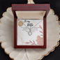 Gift for Wife Birthday - To My Wife Necklace - Happy Birthday My Love - Romantic Wife Gift  - Wife Birthday Surprise - Golden colour Neckless for Beloved wife - Pretty Neckless Gift for wifey