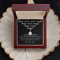 Mom Cute Memorable Mother's Day Gift - We Love You - Romantic message for wifey - Best Gift for her - Bithday Gift for soulmate - Diamond Neckless for wifey - Couple Necklace Set - Mother's day gift