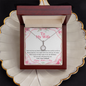 To My Wife Mother's Day Necklace - Happy Mother's Day  - Birthday Gift for her - Anniversary Gift - Anniversary Jewelry for Her - Romantic message card for her - White Gold Pendant