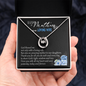 Happy Mother's Day 2025 To My Loving Wife God Blessed Me Lucky In Love Necklace, Jewelry for Wife, Mother's Day Gift Ideas, Wifey Necklace, Birthday Christmas Gifts With Heartfelt Message & Lighted Box