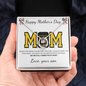 Happy Mother's Day Gift Ideas For US Army Mom Love Your Son, Jewelry for Mom, Mother's Day Gift Ideas, Mother Necklace, Mommy Mama Gift, Birthday Christmas Gifts With Heartfelt Message & Lighted Box
