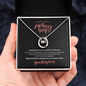 Happy First Mother's Day Gift Ideas For Mom Love Your Son, Jewelry for Mom, Mother's Day Gift Ideas, Mother Necklace, Mommy Mama Gift, Birthday Christmas Gifts With Heartfelt Message & Lighted Box Love Your Baby Bump