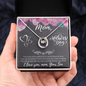 Happy Mother's Day Gift Ideas For Mom Love Your Son, Jewelry for Mom, Mother's Day Gift Ideas, Mother Necklace, Mommy Mama Gift, Birthday Christmas Gifts With Heartfelt Message & Lighted Box, I Love You