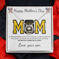 Happy Mother's Day Gift Ideas For US Army Mom Love Your Son, Jewelry for Mom, Mother's Day Gift Ideas, Mother Necklace, Mommy Mama Gift, Birthday Christmas Gifts With Heartfelt Message & Lighted Box