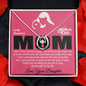 To My Wonderful Mom Happy Mothers Day 2025 Gifts, Love Your Daughter, Jewelry for Mom, Mother's Day Gift Ideas, Mother Necklace, Mommy Mama Gift, Birthday Christmas Gifts With Heartfelt Message & Lighted Box
