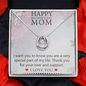 Happy Mother Gifts, Appreciation Mom Jewelry Lucky In Love Necklace with Sentimental Message Card Present, Mom Necklace, Mother Necklace, Mom Gift, Gift from Daughter, Jewelry for Mom, Mother's Day Gift, Gifts for Women