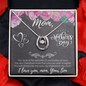 Happy Mother's Day Gift Ideas For Mom Love Your Son, Jewelry for Mom, Mother's Day Gift Ideas, Mother Necklace, Mommy Mama Gift, Birthday Christmas Gifts With Heartfelt Message & Lighted Box, I Love You