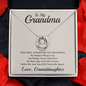 Grandma Necklace From Granddaughter or Grandson, Birthday Gifts for Grandma, Grandma Granddaughter Necklace, Grandma Charm Necklace, Mother's Day, Christmas, Grandmother Jewelry