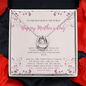 Mom Necklace Gift from Daughter, Birthday Gift Card Necklace From Son, Unique Personalized Gift for Mommy, Mothers Day Jewelry for Her