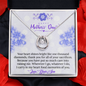 Mothers Day Present for Wonderful Mom, To My Wonderful Mother Mom Necklace Gifts Jewelry, Lucky In Love Necklace Gifts for Mom Mother from Your Daughter, Son, Birthday Gifts for Mom, Jewelry for Mom, Mother's Day Gift, Gifts for Women