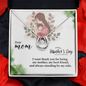 Mom Necklace, Mother Necklace, Jewelry for Mom, Birthday Gifts for Mom, Mother's Day Gift, Mother's Day Bonus Mom Necklace Gifts for Women Birthday Gifts for Mom From Daughter Son Best Mom Forever Love Necklace With Cards Gifts for Step Mom Mother in Law