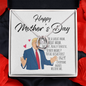 Trump Great Mom Forever Love Necklace, Funny Mothers Day Gift Ideas, Fun Gift For Republican Moms, Mom Gifts Jewelry Mothers Anniversary Jewelry Gifts for Women Birthday Unique Necklace