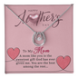 Happy Mother's Day 2025 To My Loving Wife God Blessed Me Lucky In Love Necklace, Jewelry for Wife, Mother's Day Gift Ideas, Wifey Necklace, Birthday Christmas Gifts With Heartfelt Message & Lighted Box
