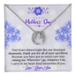Mothers Day Present for Wonderful Mom, To My Wonderful Mother Mom Necklace Gifts Jewelry, Lucky In Love Necklace Gifts for Mom Mother from Your Daughter, Son, Birthday Gifts for Mom, Jewelry for Mom, Mother's Day Gift, Gifts for Women