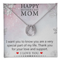 Happy Mother Gifts, Appreciation Mom Jewelry Lucky In Love Necklace with Sentimental Message Card Present, Mom Necklace, Mother Necklace, Mom Gift, Gift from Daughter, Jewelry for Mom, Mother's Day Gift, Gifts for Women