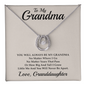 Grandma Necklace From Granddaughter or Grandson, Birthday Gifts for Grandma, Grandma Granddaughter Necklace, Grandma Charm Necklace, Mother's Day, Christmas, Grandmother Jewelry
