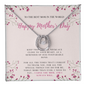 Mom Necklace Gift from Daughter, Birthday Gift Card Necklace From Son, Unique Personalized Gift for Mommy, Mothers Day Jewelry for Her