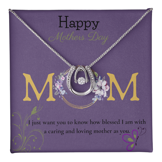 Happy Mothers Day Gifts For Mom From Daughter, Birthday Christmas Gifts With Heartfelt Message & Lighted Box, Mom Necklace, Mother Necklace, Mommy Mama Gift, Gift from Daughter Son Kids, Jewelry for Mom, Mother's Day Gift Ideas