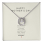 Happy Mother's Day 2025 Thanks For Everything Mom There Are Not Enough Words, Lucky In Love Necklace, Gift Mom, To My Loving Mom, To My Loving Mom Necklace, Jewelry With Gift Card Box