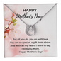 Happy Mother Gifts, Appreciation Mom Jewelry Lucky In Love Necklace with Sentimental Message Card Present, Mom Necklace, Mother Necklace, Mom Gift, Gift from Daughter, Jewelry for Mom, Mother's Day Gift, Gifts for Women