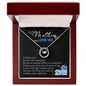 Happy Mother's Day 2025 To My Loving Wife God Blessed Me Lucky In Love Necklace, Jewelry for Wife, Mother's Day Gift Ideas, Wifey Necklace, Birthday Christmas Gifts With Heartfelt Message & Lighted Box