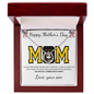 Happy Mother's Day Gift Ideas For US Army Mom Love Your Son, Jewelry for Mom, Mother's Day Gift Ideas, Mother Necklace, Mommy Mama Gift, Birthday Christmas Gifts With Heartfelt Message & Lighted Box