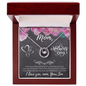 Happy Mother's Day Gift Ideas For Mom Love Your Son, Jewelry for Mom, Mother's Day Gift Ideas, Mother Necklace, Mommy Mama Gift, Birthday Christmas Gifts With Heartfelt Message & Lighted Box, I Love You