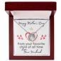 Happy Mothers Day Gifts For Mom From Son Daughter Mom Necklace For Women New Mom Gifts Birthday Christmas Gifts With Heartfelt Message & Lighted Box, Birthday Gifts for Mom, Mom Necklace, Jewelry for Mom, Gifts for Women Love Your Husband