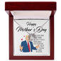 Trump Great Mom Forever Love Necklace, Funny Mothers Day Gift Ideas, Fun Gift For Republican Moms, Mom Gifts Jewelry Mothers Anniversary Jewelry Gifts for Women Birthday Unique Necklace