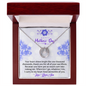 Mothers Day Present for Wonderful Mom, To My Wonderful Mother Mom Necklace Gifts Jewelry, Lucky In Love Necklace Gifts for Mom Mother from Your Daughter, Son, Birthday Gifts for Mom, Jewelry for Mom, Mother's Day Gift, Gifts for Women