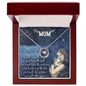 To My Mom Lucky In Love Necklace Gift for Her Mother, Motivational Card Jewelry for Mommy, Mothers Day Gift Ideas 2026