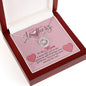 Happy Mother's Day 2025 To My Loving Wife God Blessed Me Lucky In Love Necklace, Jewelry for Wife, Mother's Day Gift Ideas, Wifey Necklace, Birthday Christmas Gifts With Heartfelt Message & Lighted Box