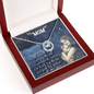 To My Mom Lucky In Love Necklace Gift for Her Mother, Motivational Card Jewelry for Mommy, Mothers Day Gift Ideas 2026