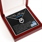 Happy Mother's Day 2025 To My Loving Wife God Blessed Me Lucky In Love Necklace, Jewelry for Wife, Mother's Day Gift Ideas, Wifey Necklace, Birthday Christmas Gifts With Heartfelt Message & Lighted Box