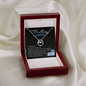 Happy Mother's Day 2025 To My Loving Wife God Blessed Me Lucky In Love Necklace, Jewelry for Wife, Mother's Day Gift Ideas, Wifey Necklace, Birthday Christmas Gifts With Heartfelt Message & Lighted Box