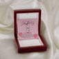 Happy Mother's Day 2025 To My Loving Wife God Blessed Me Lucky In Love Necklace, Jewelry for Wife, Mother's Day Gift Ideas, Wifey Necklace, Birthday Christmas Gifts With Heartfelt Message & Lighted Box
