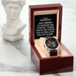 To My Grandson Men's Openwork Watch, randson Christmas Gift Ideas, Birthday Cards For Men, Always Remember Motivational Graduation Gift, Grandson Wedding Gift, Gift From Grandpa To Grandson, From Grandparents Grandma