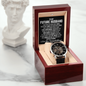 To My Future Husband Openwork Watch, Gift For Him, Gift for Man, Men's Gift, Romantic Gift, Unique Husband Gifts Idea, Gift for Husband, Watches for Men, Fiance Anniversary Wedding Gift, Christmas Birthday Gift for Fiance
