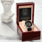 To My Badass Grandson Openwork Watch, "You Cannot Withstand The Strom Whisper Back I am The Strom" Love Grandpa, Christmas Gift From Grandfather, Gift From Grandpa To Grandson, Motivational Encouragement Watch Gifts Idea