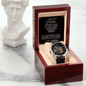 To My Future Husband Openwork Watch With Message Card, Husband Gift From Wife, Necklace For Husband, Romantic Gift, Unique Husband Gifts, Gift For Husband Birthday Christmas Wedding Day, Men Anniversary Necklace